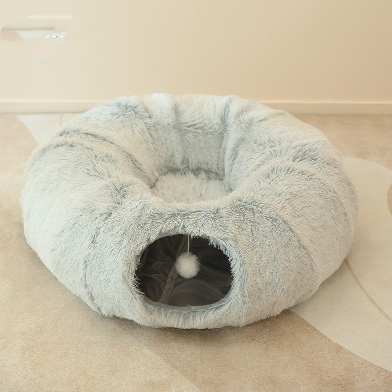 Cama-Túnel Donut 2 en 1 para Gatos